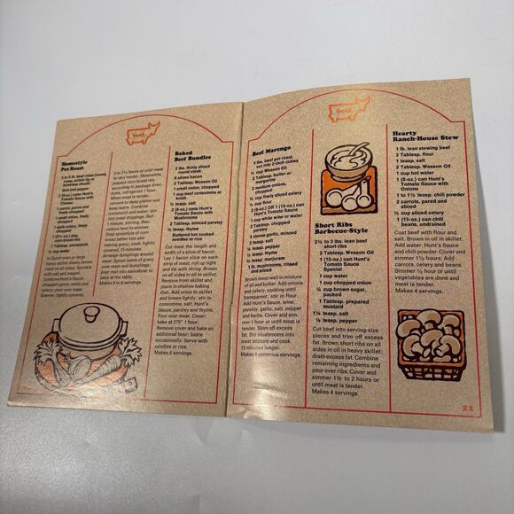 hunt’s 7 sauces can help you make anything many things Recipes Cookbook 1972 - Picture 4 of 4